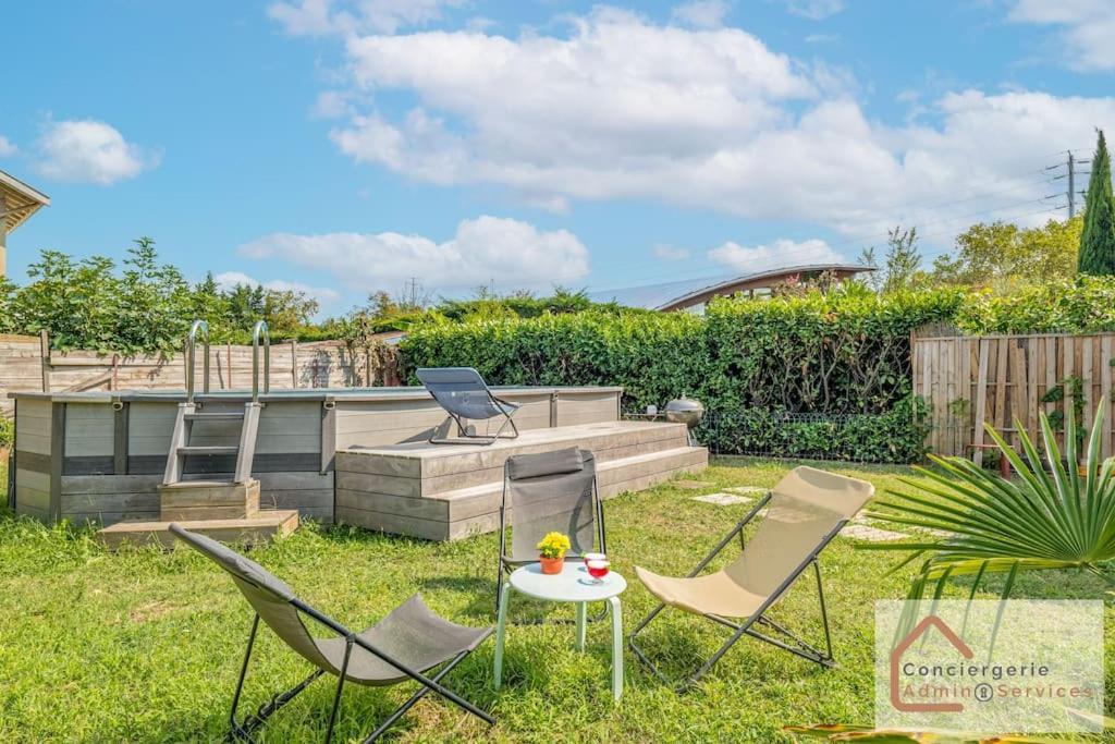 Maison A Lyon Parilly Avec Piscine, Jardin, Parking Prive & Proche Eurexpo Venissieux Ngoại thất bức ảnh