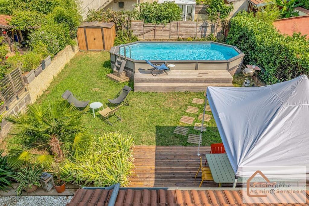 Maison A Lyon Parilly Avec Piscine, Jardin, Parking Prive & Proche Eurexpo Venissieux Ngoại thất bức ảnh